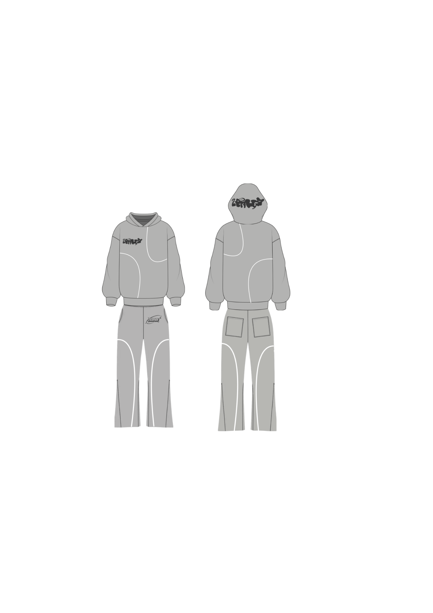 Grey Glow Baggy Fit