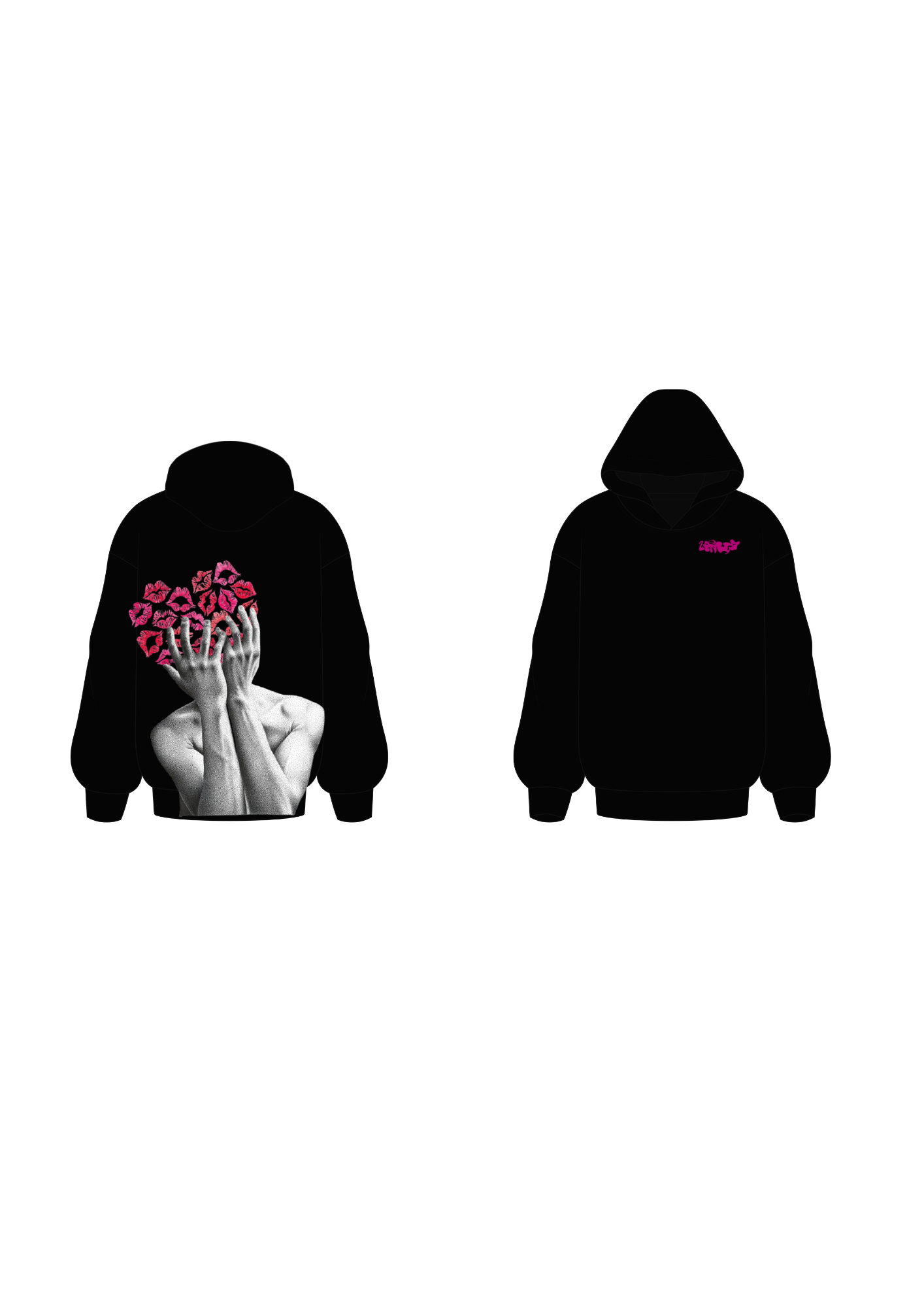 King of Hearts Hoodie (Black)